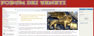 sito Forum dei Veneti