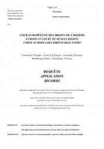 prima pagina ricorso