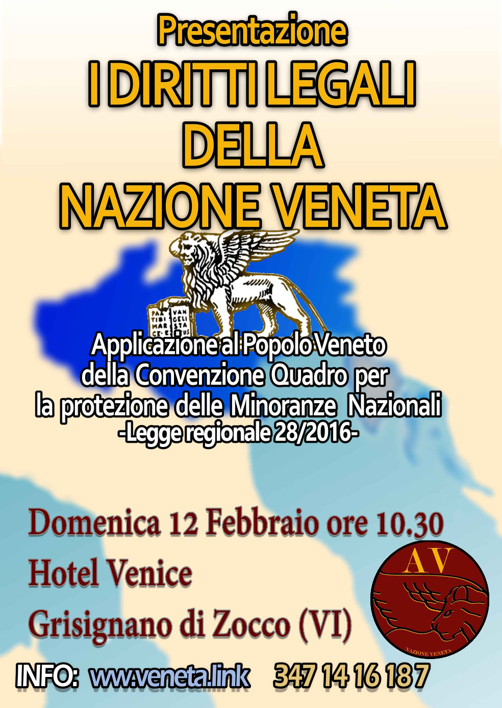 Vorstellung der neuen Rechte des venezianischen Volkes mit dem Regionalgesetz 28 die 2016