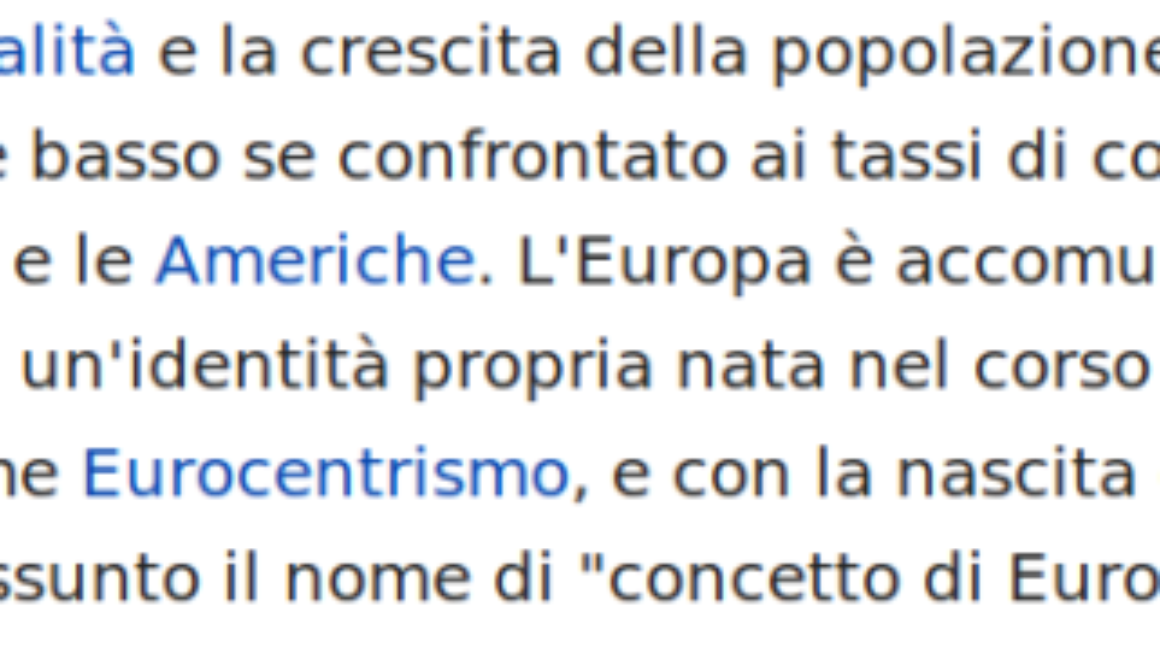 Fatta l’Europa si devono fare gli Europei: ecco la nazione-Europa