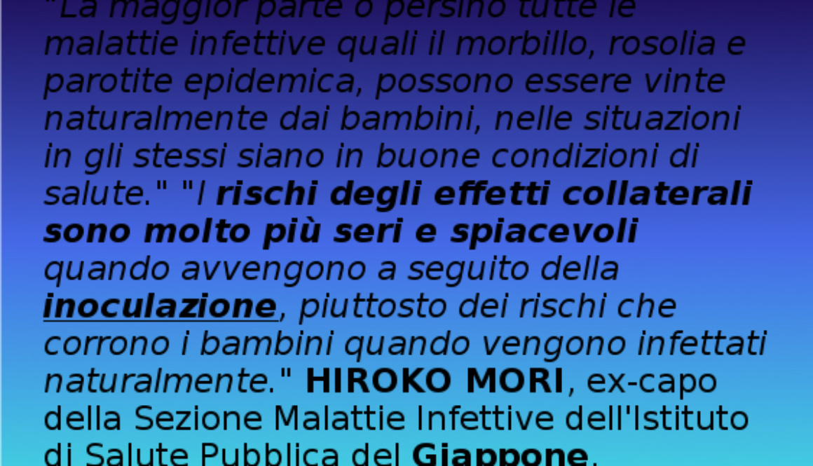 Gli eventi avversi delle vaccinazioni sono in genere peggiori della malattia naturale