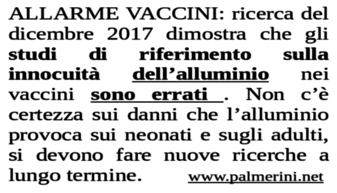 innocuità alluminio