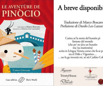 Pinocchio in Lingua Veneta – presentazione il primo settembre 2018 a Dolo (VE)
