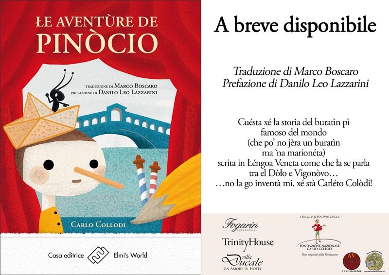 Pinocchio in Lingua Veneta – presentazione il primo settembre 2018 a Dolo (VE)