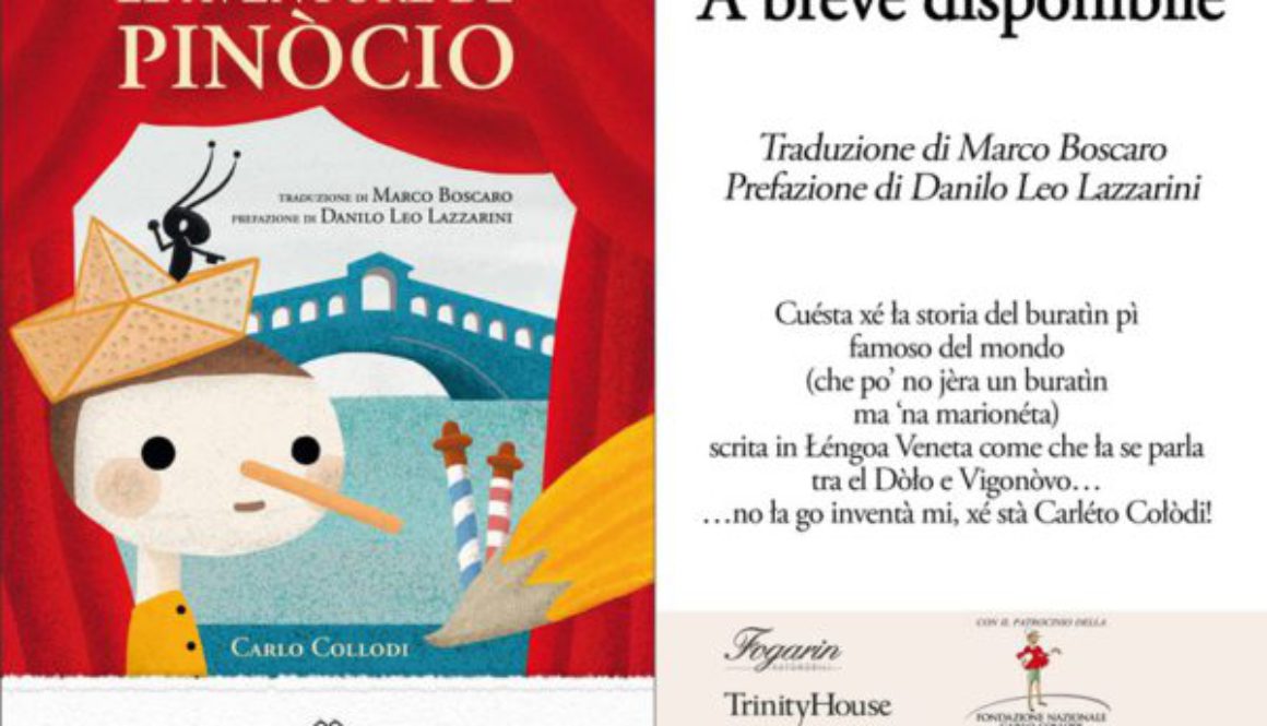 Pinocchio in Lingua Veneta – presentazione il primo settembre 2018 a Dolo (VE)